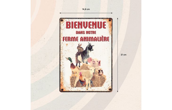 Plenty Gifts Panneau Métallique Ferme