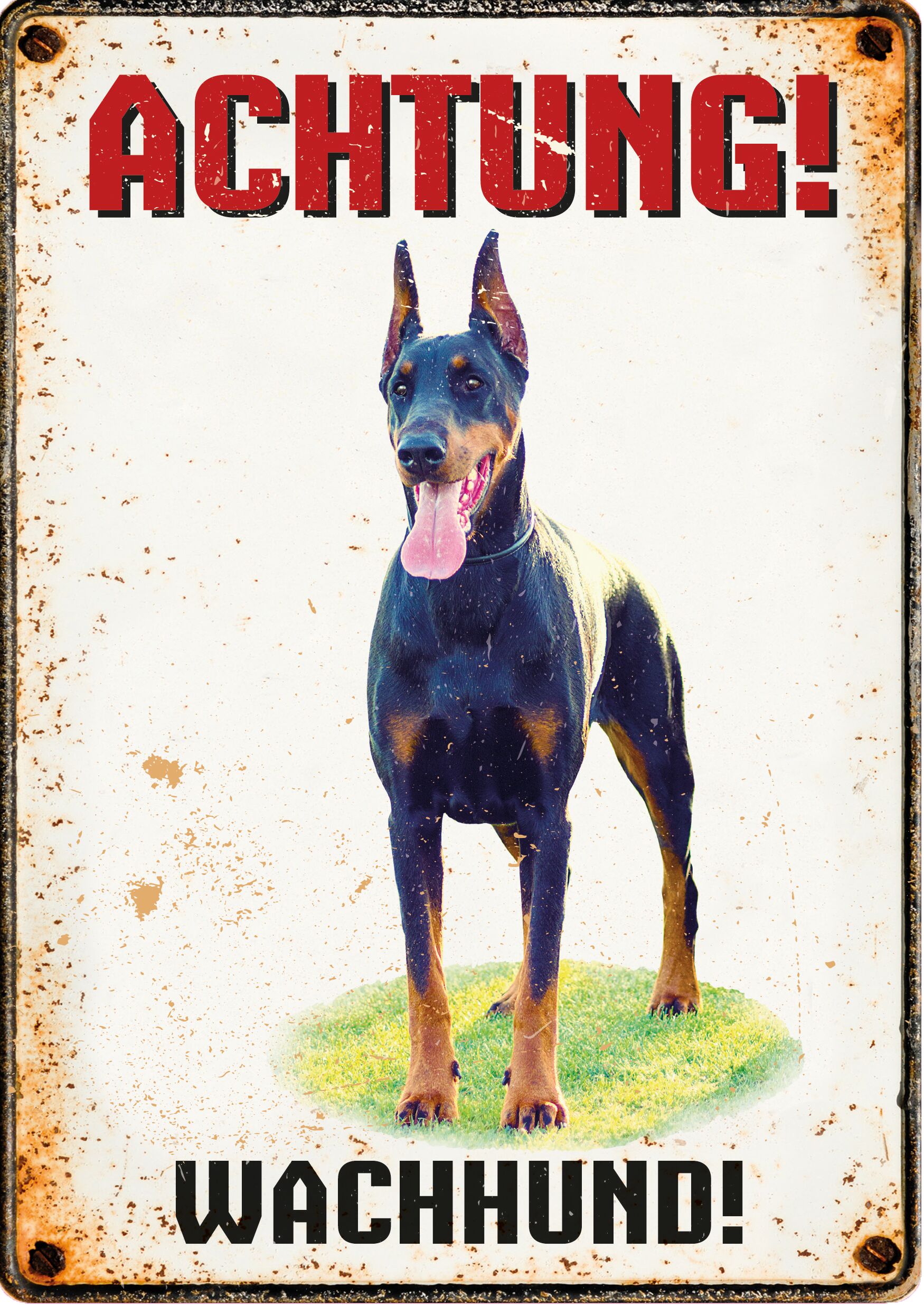 Plenty Gifts Schild Blech Wachhund Stehend