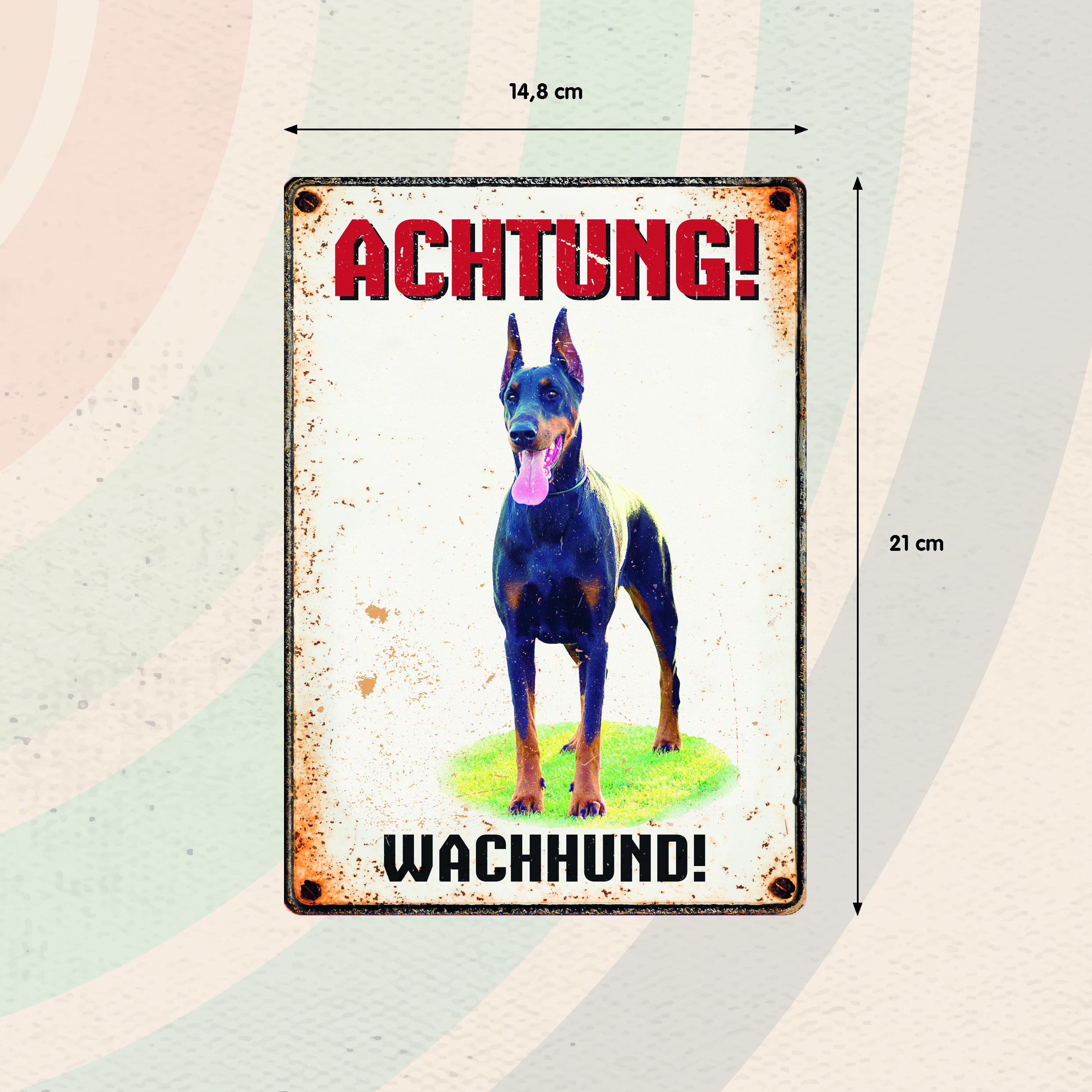 Plenty Gifts Schild Blech Wachhund Stehend