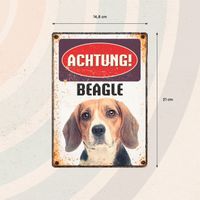 Plenty Gifts Schild Blech Beagle
