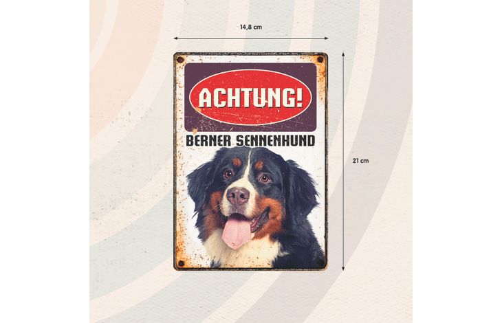 Plenty Gifts Schild Blech Berner Sennenhund