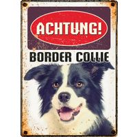 Plenty Gifts Schild Blech Border Collie