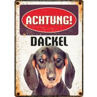 Plenty Gifts Schild Blech Dackel