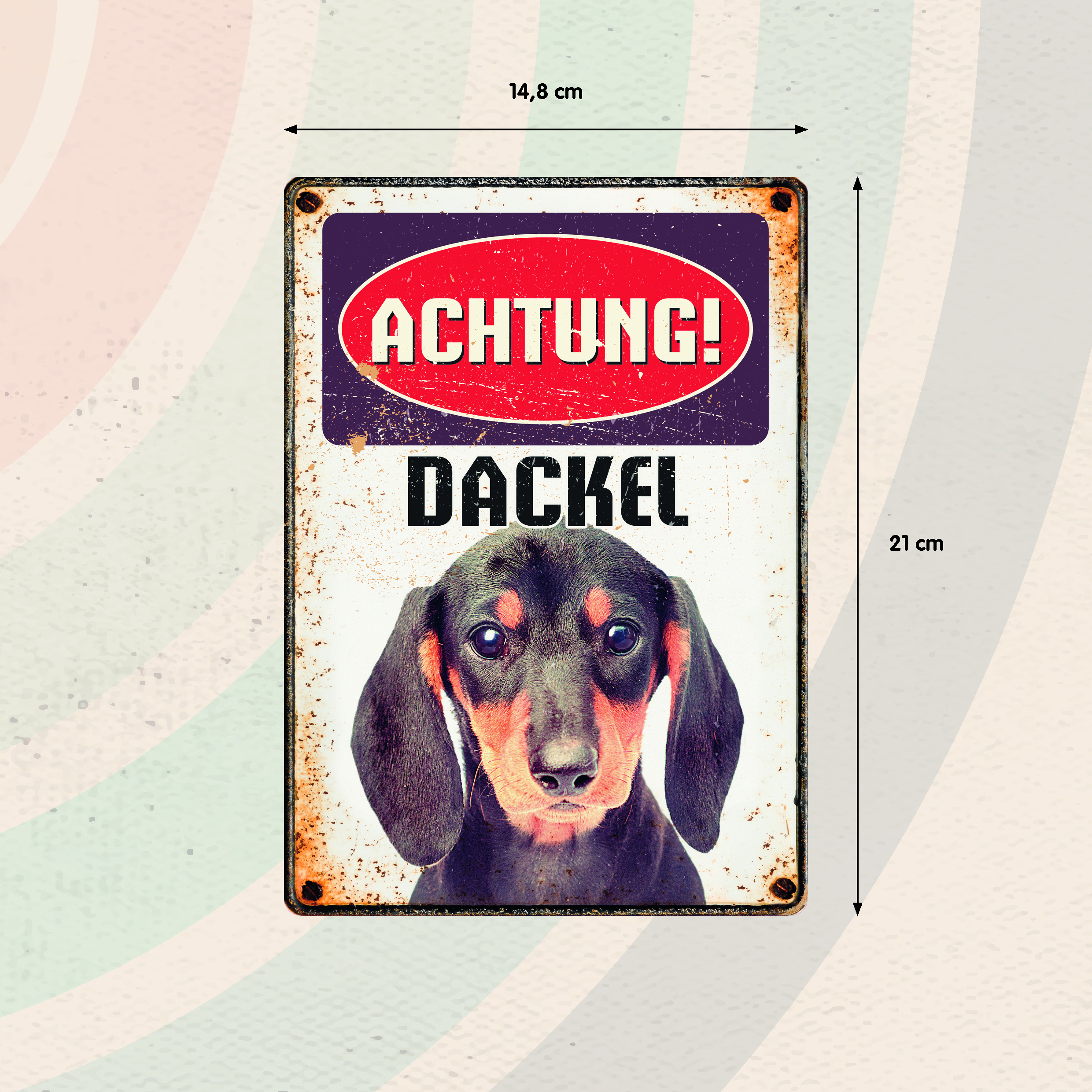 Plenty Gifts Schild Blech Dackel