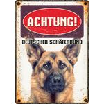 Schild Blech Deutscher Schaferhund