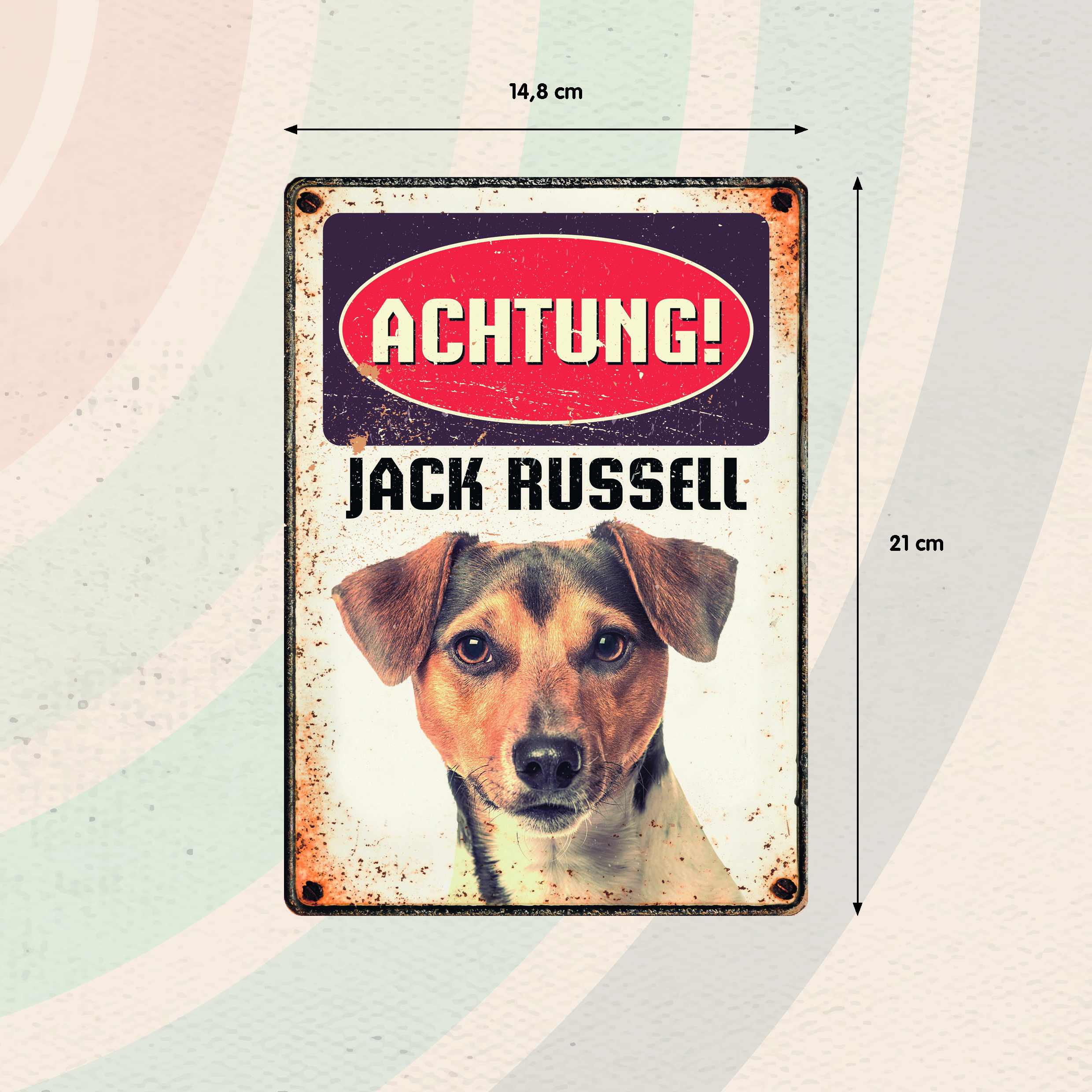 Plenty Gifts Schild Blech Jack Russell