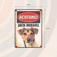 Plenty Gifts Schild Blech Jack Russell