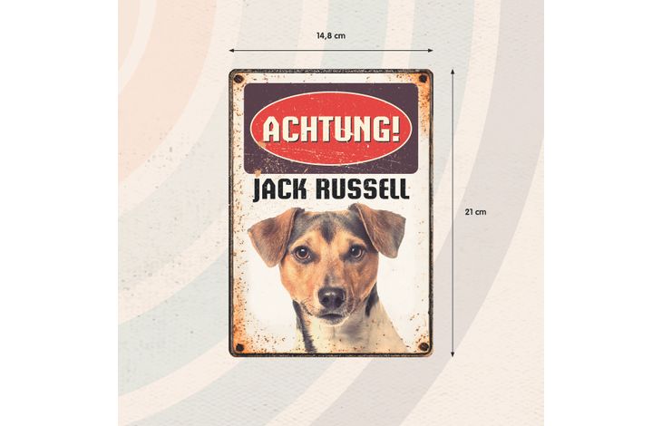 Plenty Gifts Schild Blech Jack Russell