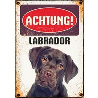 Plenty Gifts Schild Blech Labrador