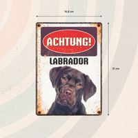 Plenty Gifts Schild Blech Labrador