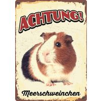 Plenty Gifts Schild Blech Meerschweinchen