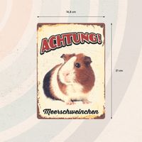 Plenty Gifts Schild Blech Meerschweinchen