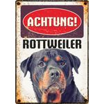 Schild Blech Rottweiler