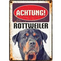 Plenty Gifts Schild Blech Rottweiler