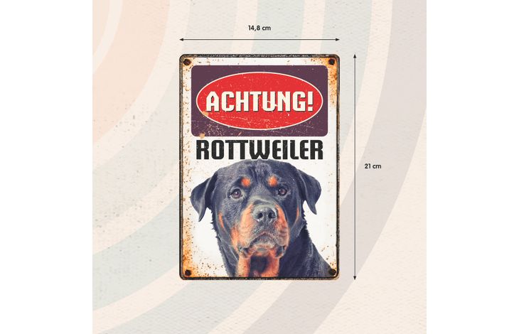 Plenty Gifts Schild Blech Rottweiler