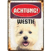 Plenty Gifts Schild Blech Westie