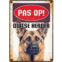 Plenty Gifts Bord Blik Duitse Herder (v)
