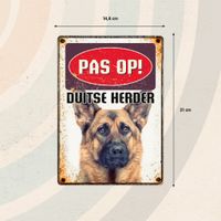 Plenty Gifts Bord Blik Duitse Herder (v)