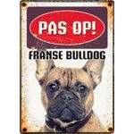 Bord Blik Franse Bulldog (v)