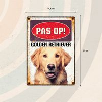 Plenty Gifts Bord Blik Golden Retriever (v)