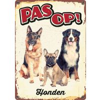 Plenty Gifts Bord Blik Honden (v)