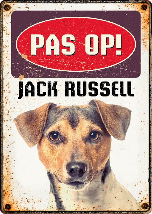 Plenty Gifts Bord Blik Jack Russell (v)