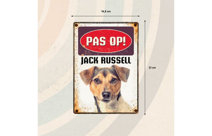 Plenty Gifts Bord Blik Jack Russell (v)