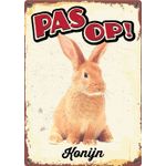 Bord Blik Konijn (v)