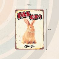Plenty Gifts Bord Blik Konijn (v)