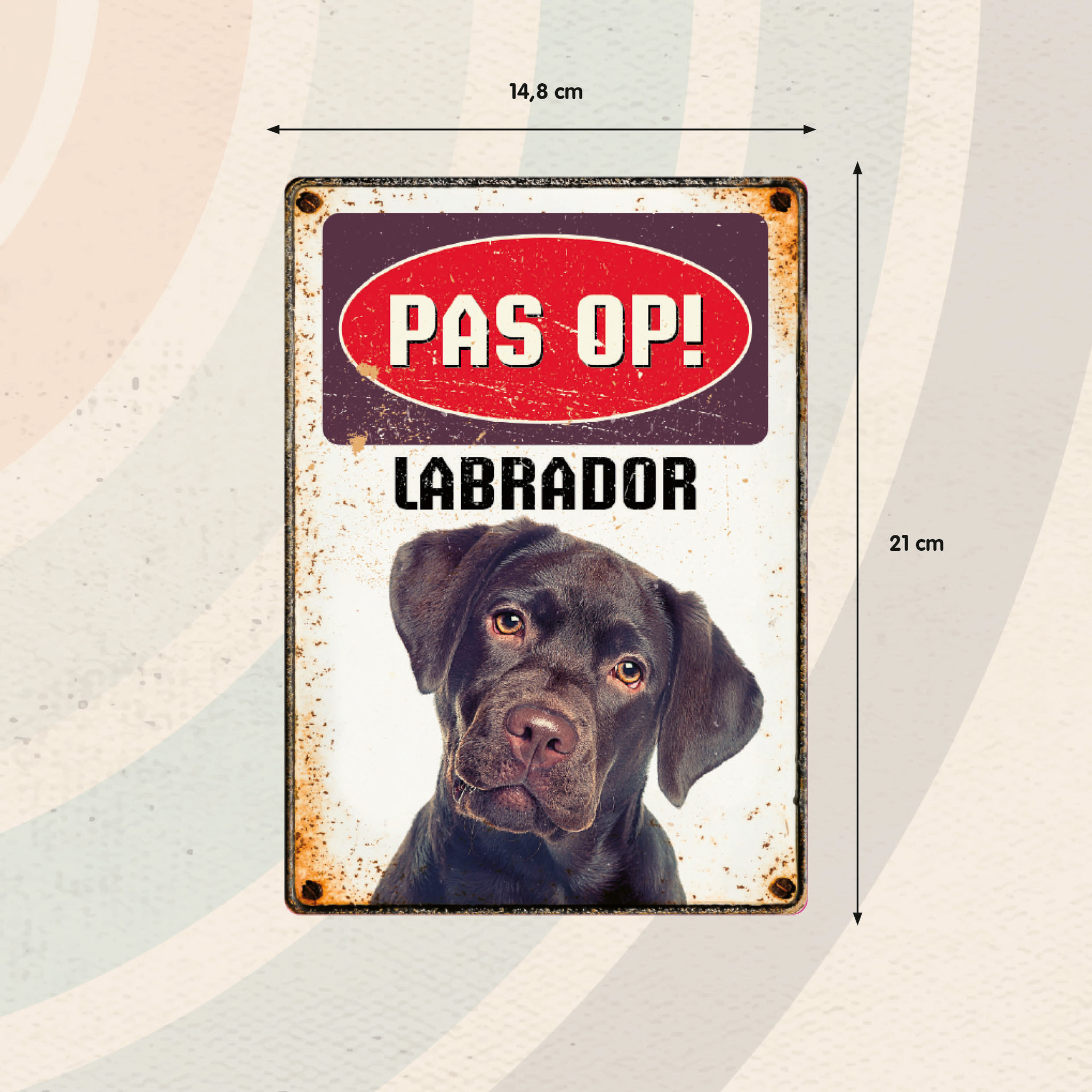 Plenty Gifts Bord Blik Labrador (v)