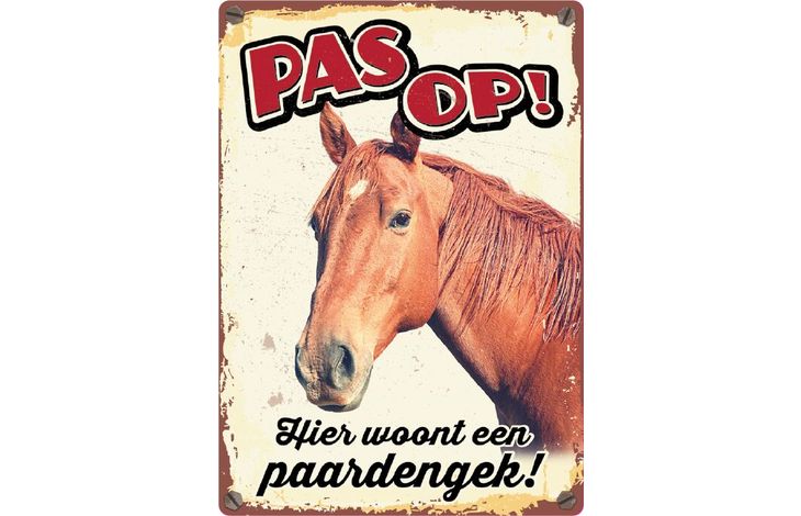 Plenty Gifts Bord Blik Paardengek (v)