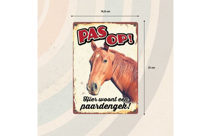 Plenty Gifts Bord Blik Paardengek (v)