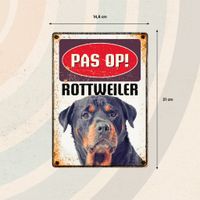 Plenty Gifts Bord Blik Rottweiler (v)