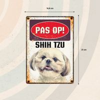 Plenty Gifts Bord Blik Shih Tzu (v)