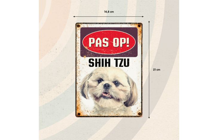 Plenty Gifts Bord Blik Shih Tzu (v)