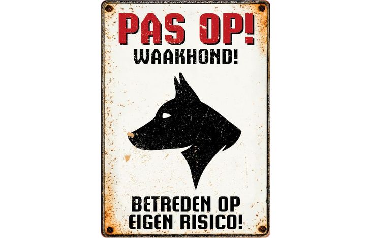 Plenty Gifts Bord Blik Waakhond Profil (v)