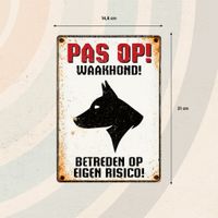 Plenty Gifts Bord Blik Waakhond Profil (v)