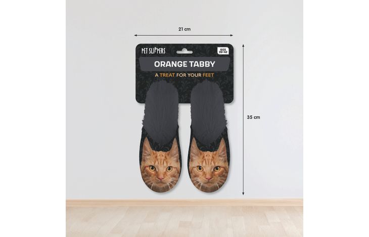 Plenty Gifts Slipper Orange Tabby 39-42