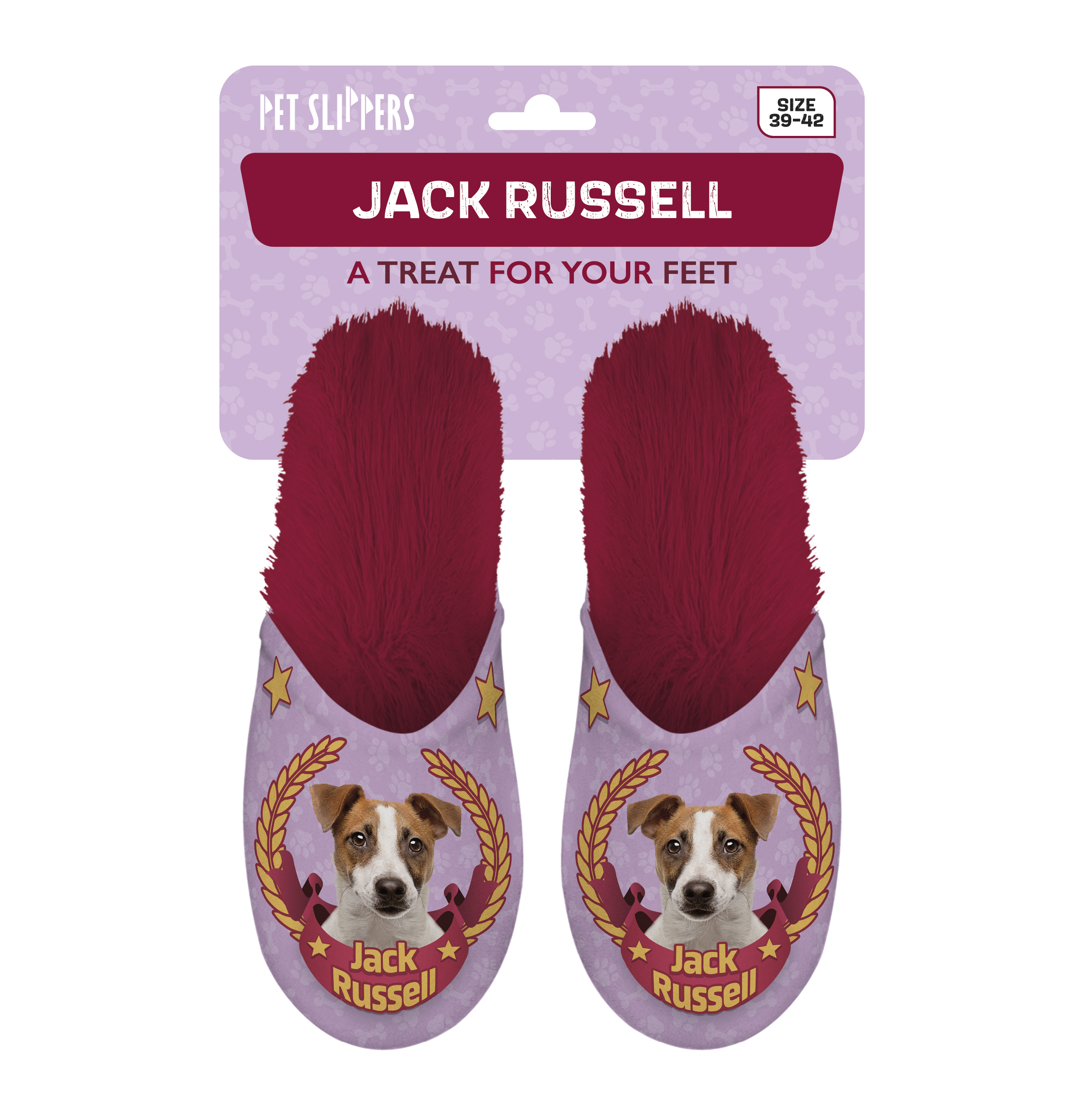 Plenty Gifts Slipper Jack Russell 39-42