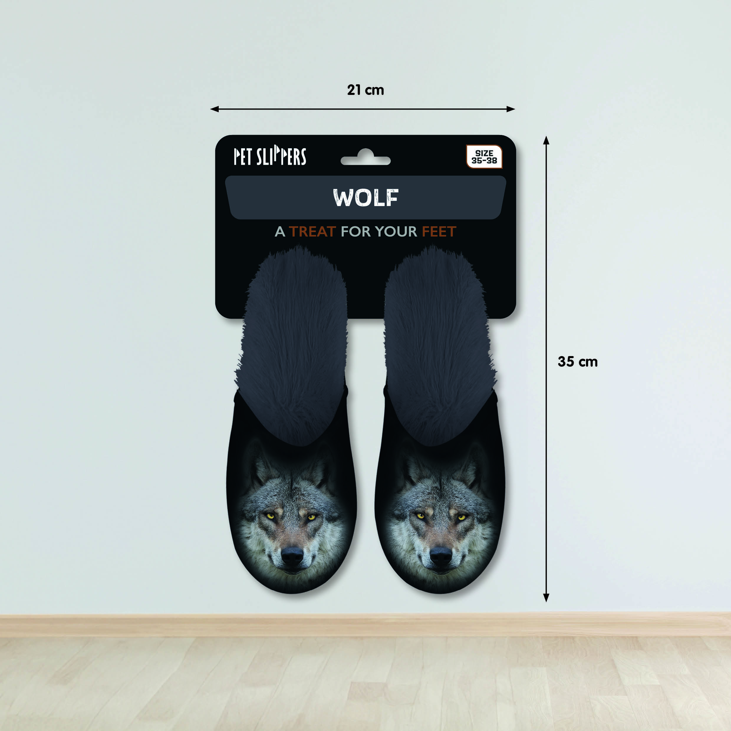 Plenty Gifts Slipper Wolf 35-38