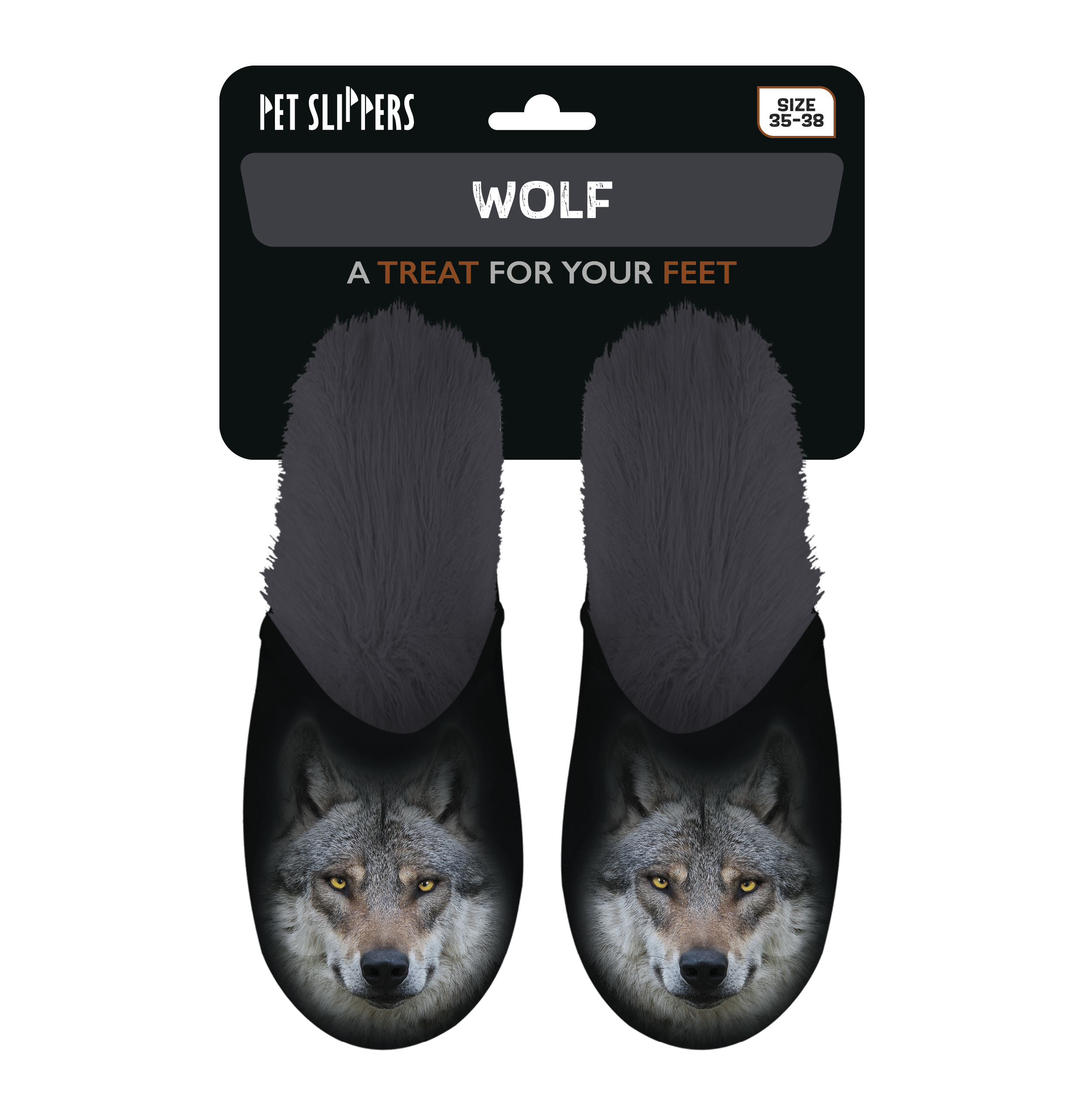 Plenty Gifts Slipper Wolf 35-38