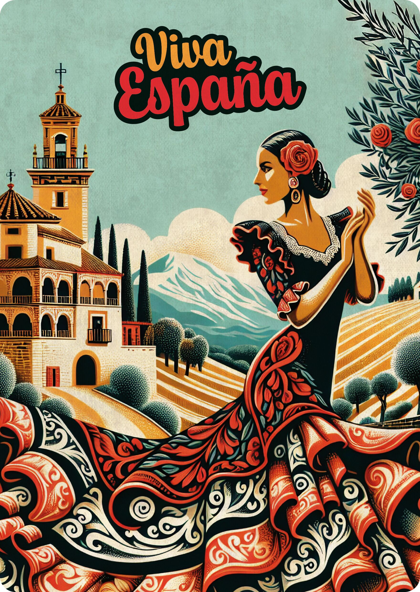 Plenty Gifts Sign Metal Viva España (v)