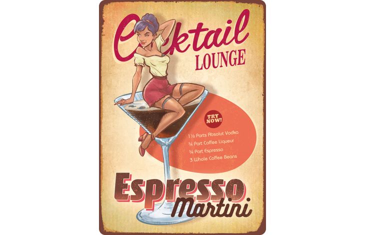 Plenty Gifts Sign Metal Cocktail Lounge (v)