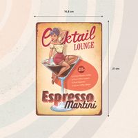 Plenty Gifts Sign Metal Cocktail Lounge (v)