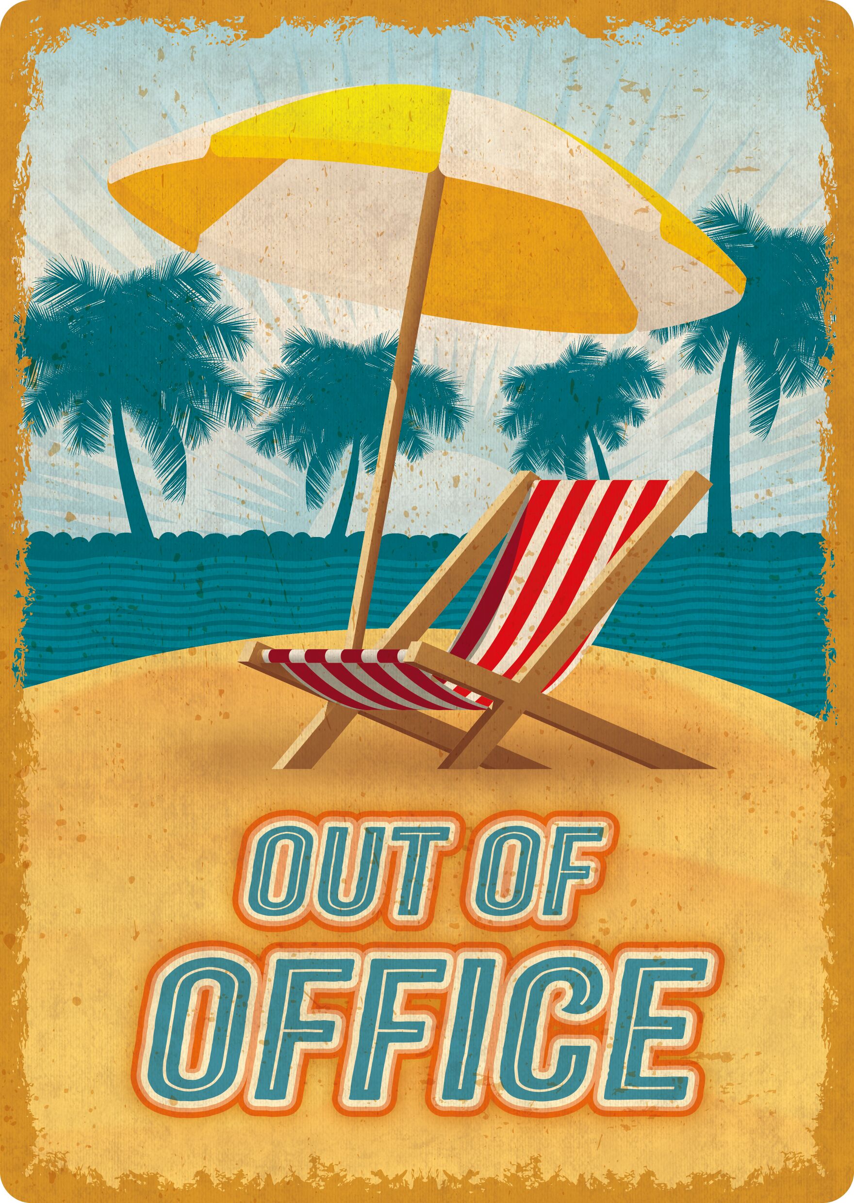 Plenty Gifts Sign Metal Out Of Office (v)