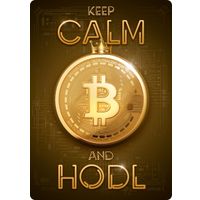 Plenty Gifts Sign Metal Keep Calm Bitcoin (v)