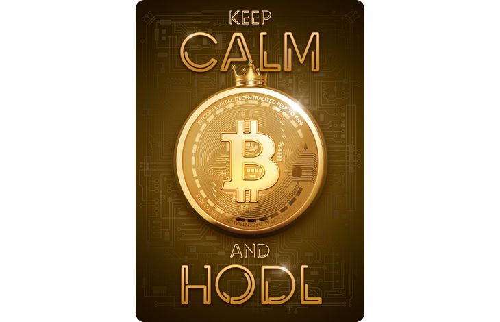 Plenty Gifts Sign Metal Keep Calm Bitcoin (v)