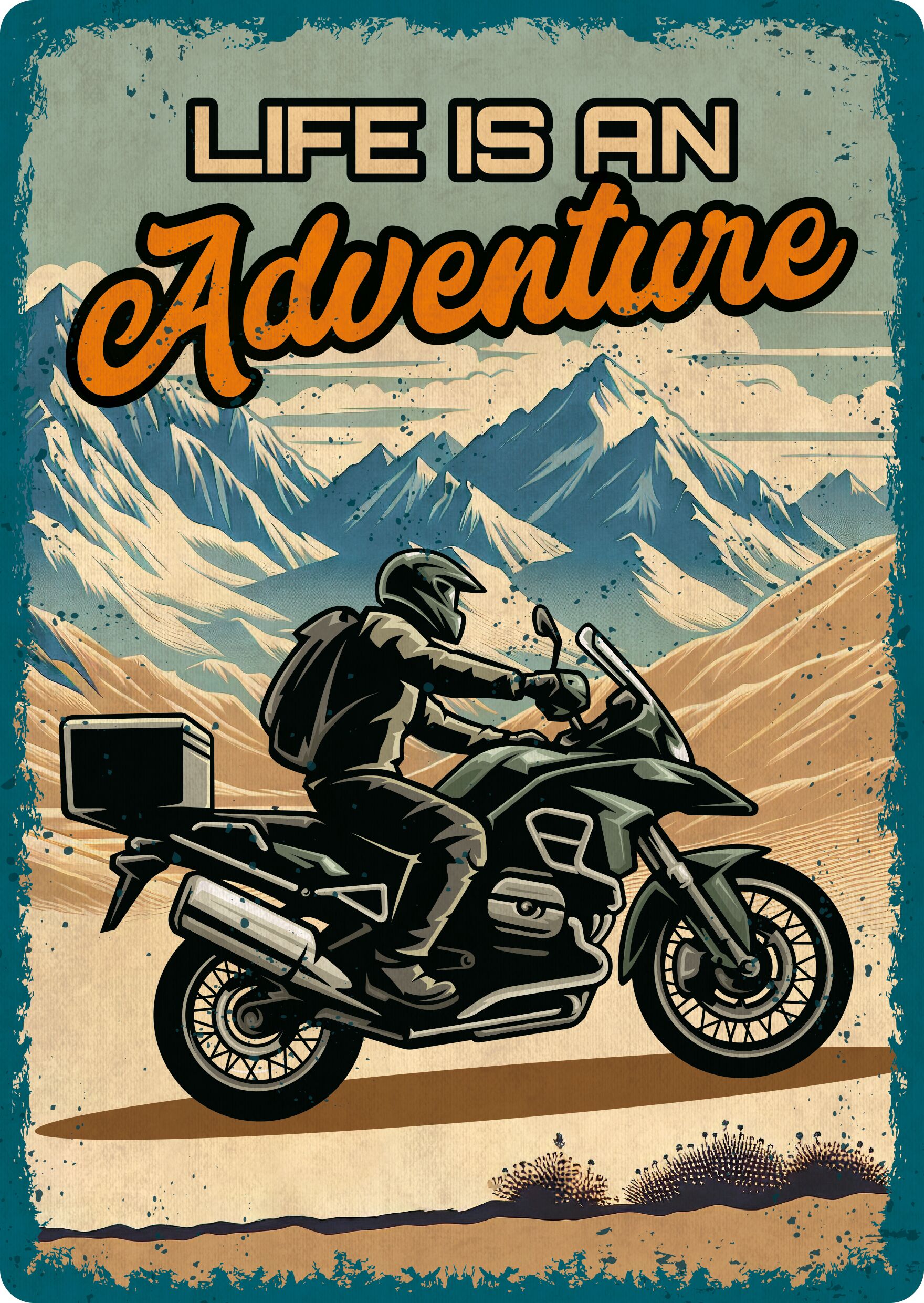 Plenty Gifts Sign Metal Life Is An Adventure (v)