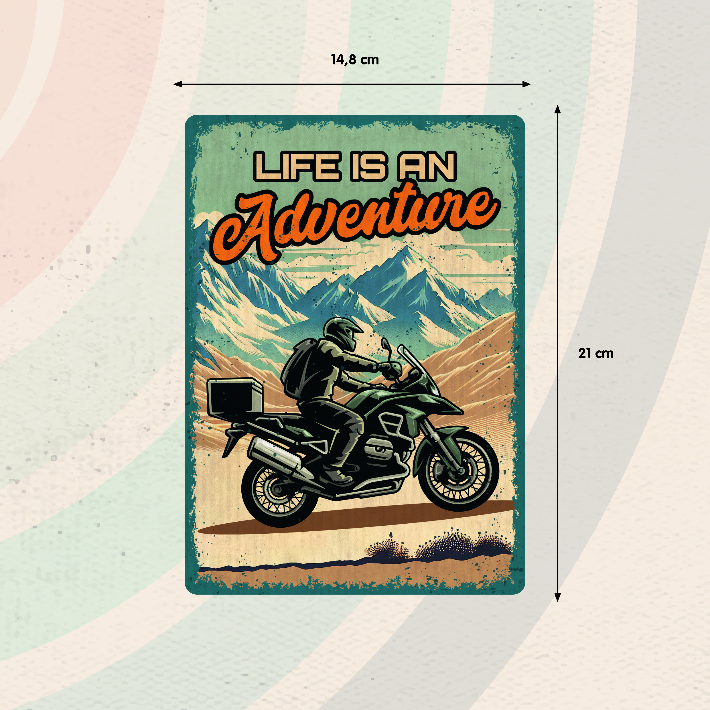 Plenty Gifts Sign Metal Life Is An Adventure (v)