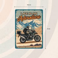 Plenty Gifts Sign Metal Life Is An Adventure (v)